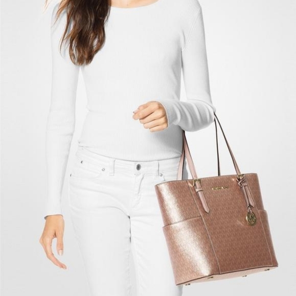 ⚠️LAST ONE⚠️Michael Kors Signature Large Tote Pink - Picture 4 of 6